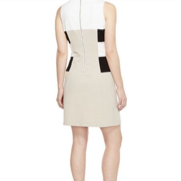 Calvin Klein Sleeveless Color Block Sheath Mini Dress. Size: 16 - Picture 3 of 14